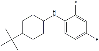 N-(4-tert-butylcyclohexyl)-2,4-difluoroaniline Struktur