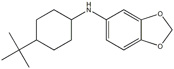 N-(4-tert-butylcyclohexyl)-2H-1,3-benzodioxol-5-amine Struktur