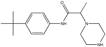 N-(4-tert-butylphenyl)-2-(piperazin-1-yl)propanamide Struktur