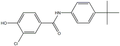 N-(4-tert-butylphenyl)-3-chloro-4-hydroxybenzamide Struktur