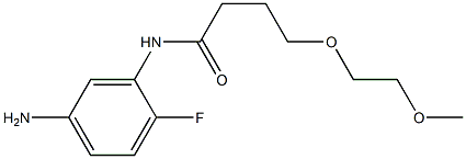 N-(5-amino-2-fluorophenyl)-4-(2-methoxyethoxy)butanamide Struktur