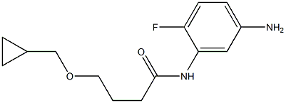 N-(5-amino-2-fluorophenyl)-4-(cyclopropylmethoxy)butanamide Struktur