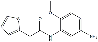 N-(5-amino-2-methoxyphenyl)-2-thien-2-ylacetamide Struktur