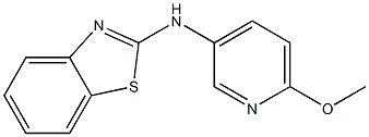 N-(6-methoxypyridin-3-yl)-1,3-benzothiazol-2-amine Struktur