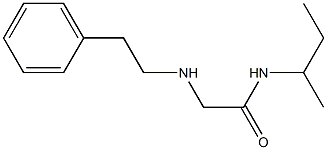 N-(butan-2-yl)-2-[(2-phenylethyl)amino]acetamide Struktur