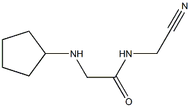 N-(cyanomethyl)-2-(cyclopentylamino)acetamide Struktur