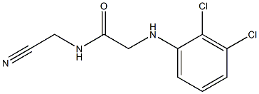 N-(cyanomethyl)-2-[(2,3-dichlorophenyl)amino]acetamide Struktur