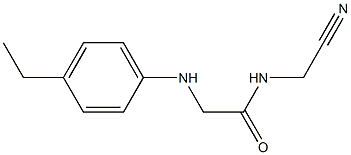 N-(cyanomethyl)-2-[(4-ethylphenyl)amino]acetamide Struktur