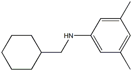 N-(cyclohexylmethyl)-3,5-dimethylaniline Struktur