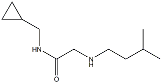 N-(cyclopropylmethyl)-2-[(3-methylbutyl)amino]acetamide Struktur