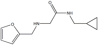 N-(cyclopropylmethyl)-2-[(furan-2-ylmethyl)amino]acetamide Struktur