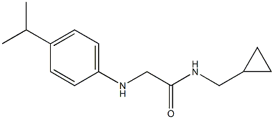 N-(cyclopropylmethyl)-2-{[4-(propan-2-yl)phenyl]amino}acetamide Struktur