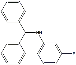 N-(diphenylmethyl)-3-fluoroaniline Struktur