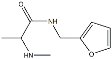 N-(furan-2-ylmethyl)-2-(methylamino)propanamide Struktur