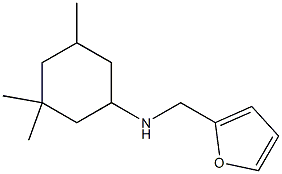 N-(furan-2-ylmethyl)-3,3,5-trimethylcyclohexan-1-amine Struktur