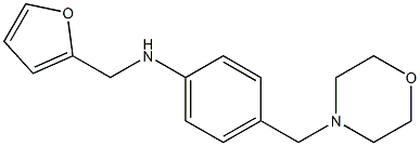 N-(furan-2-ylmethyl)-4-(morpholin-4-ylmethyl)aniline Struktur