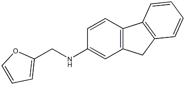 N-(furan-2-ylmethyl)-9H-fluoren-2-amine Struktur