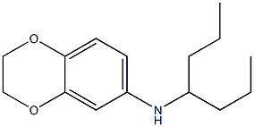 N-(heptan-4-yl)-2,3-dihydro-1,4-benzodioxin-6-amine Struktur