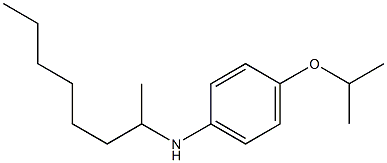 N-(octan-2-yl)-4-(propan-2-yloxy)aniline Struktur