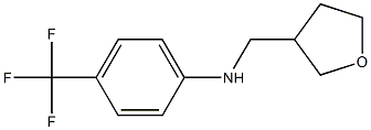 N-(oxolan-3-ylmethyl)-4-(trifluoromethyl)aniline Struktur