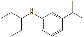 N-(pentan-3-yl)-3-(propan-2-yl)aniline Struktur