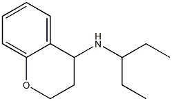 N-(pentan-3-yl)-3,4-dihydro-2H-1-benzopyran-4-amine Struktur