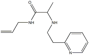 N-(prop-2-en-1-yl)-2-{[2-(pyridin-2-yl)ethyl]amino}propanamide Struktur