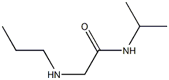 N-(propan-2-yl)-2-(propylamino)acetamide Struktur