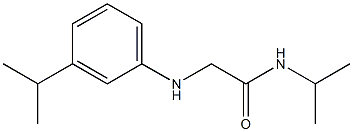 N-(propan-2-yl)-2-{[3-(propan-2-yl)phenyl]amino}acetamide Struktur