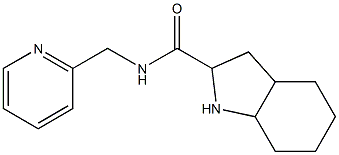 N-(pyridin-2-ylmethyl)octahydro-1H-indole-2-carboxamide Struktur