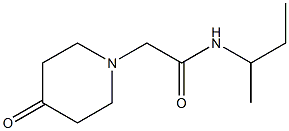 N-(sec-butyl)-2-(4-oxopiperidin-1-yl)acetamide Struktur