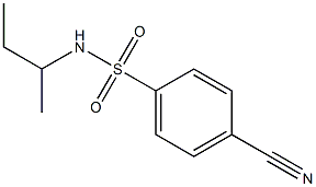 N-(sec-butyl)-4-cyanobenzenesulfonamide Struktur