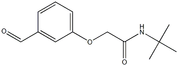 N-(tert-butyl)-2-(3-formylphenoxy)acetamide Struktur