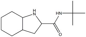 N-(tert-butyl)octahydro-1H-indole-2-carboxamide Struktur