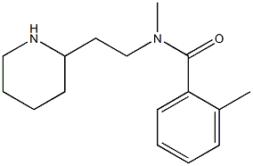 N,2-dimethyl-N-[2-(piperidin-2-yl)ethyl]benzamide Struktur