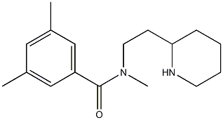 N,3,5-trimethyl-N-[2-(piperidin-2-yl)ethyl]benzamide Struktur