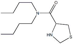 N,N-dibutyl-1,3-thiazolidine-4-carboxamide Struktur