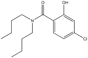 N,N-dibutyl-4-chloro-2-hydroxybenzamide Struktur