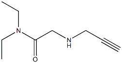 N,N-diethyl-2-(prop-2-yn-1-ylamino)acetamide Struktur