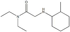 N,N-diethyl-2-[(2-methylcyclohexyl)amino]acetamide Struktur