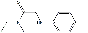 N,N-diethyl-2-[(4-methylphenyl)amino]acetamide Struktur