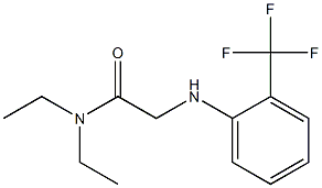 N,N-diethyl-2-{[2-(trifluoromethyl)phenyl]amino}acetamide Struktur