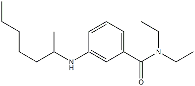 N,N-diethyl-3-(heptan-2-ylamino)benzamide Struktur