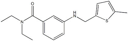 N,N-diethyl-3-{[(5-methylthiophen-2-yl)methyl]amino}benzamide Struktur