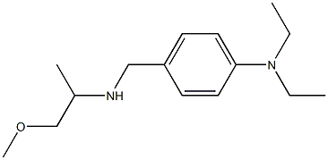 N,N-diethyl-4-{[(1-methoxypropan-2-yl)amino]methyl}aniline Struktur