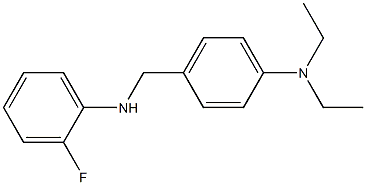 N,N-diethyl-4-{[(2-fluorophenyl)amino]methyl}aniline Struktur