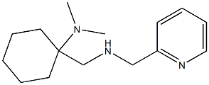 N,N-dimethyl-1-{[(pyridin-2-ylmethyl)amino]methyl}cyclohexan-1-amine Struktur