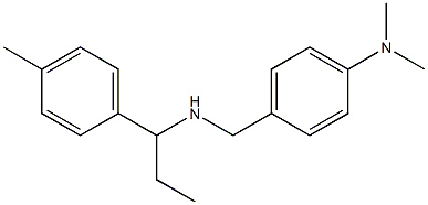 N,N-dimethyl-4-({[1-(4-methylphenyl)propyl]amino}methyl)aniline Struktur