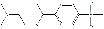 N,N-dimethyl-N'-{1-[4-(methylsulfonyl)phenyl]ethyl}ethane-1,2-diamine Struktur