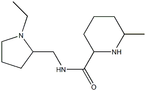 N-[(1-ethylpyrrolidin-2-yl)methyl]-6-methylpiperidine-2-carboxamide Struktur